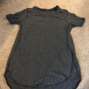 Lululemon black stripe short sleeve top